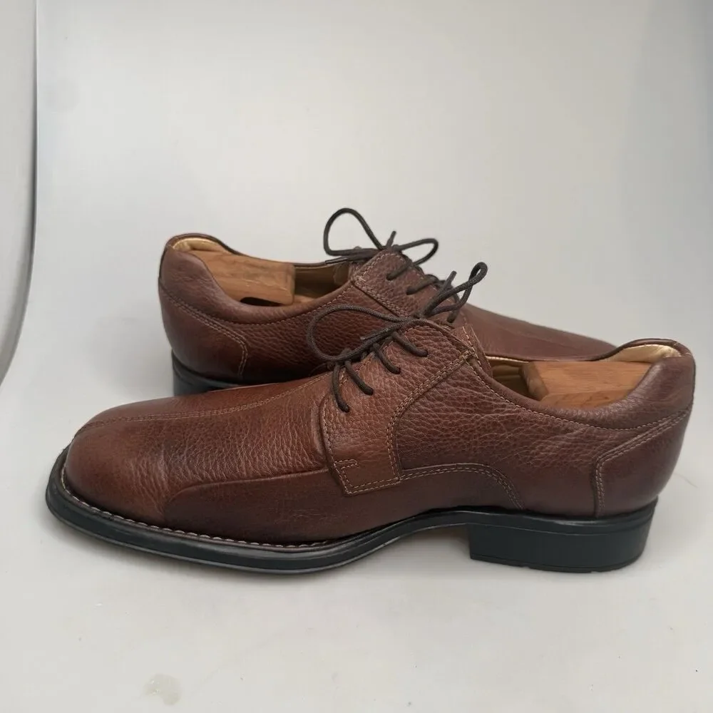 Belvedere Studio Oxford Shoes Mens 9.5 EEE Brown Leather Split Toe EUC